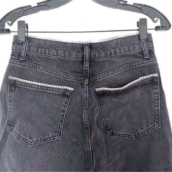 Reformation Jeans Stardust HR Straight Rhinestones Ventura 27 NWT - Picture 6 of 8